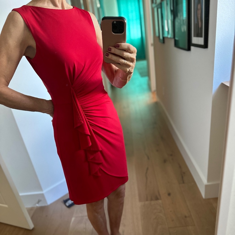 Little Red Cocktail Dress -  Size 6